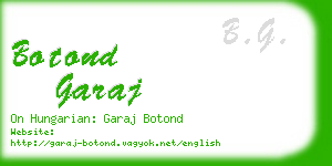 botond garaj business card